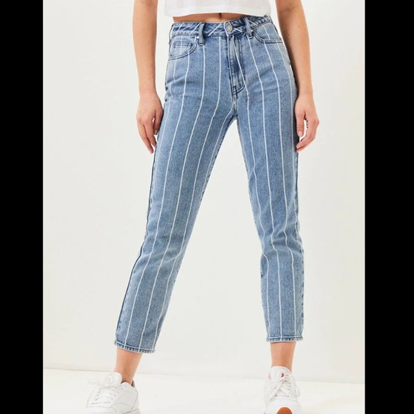 PacSun Pinstripe Mom Jeans - Picture 6 of 7